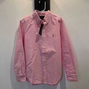 NWT Boys Polo button up dress shirt